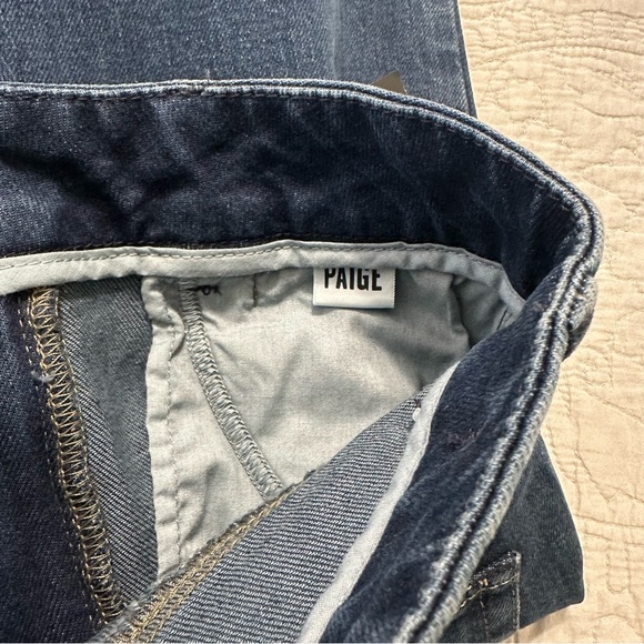 Paige NWT Stella 34.5IN Jolene Pockets Grecia Jeans High Rise Slit Ankles Sz.24 - Picture 12 of 16